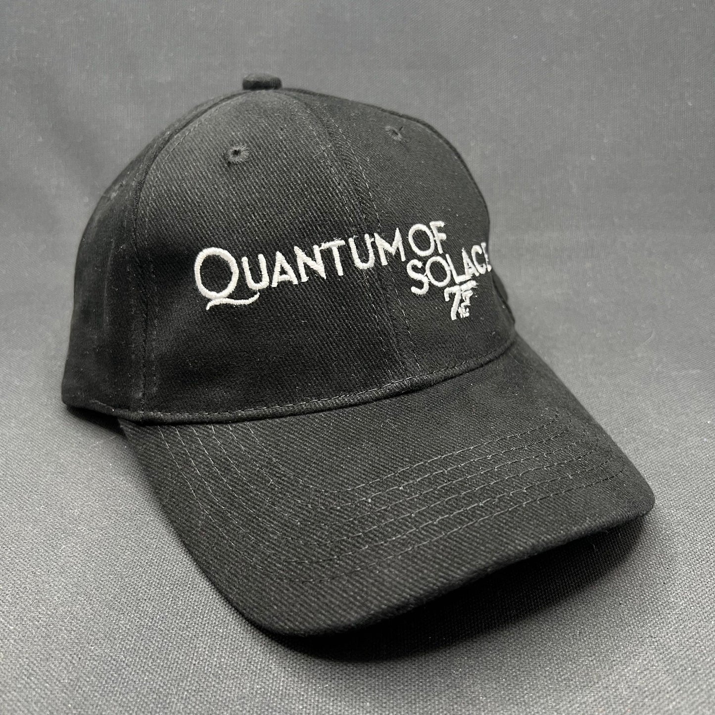 James Bond Quantum of Solace 007 Strapback Hat Black James Bond Promo Cap