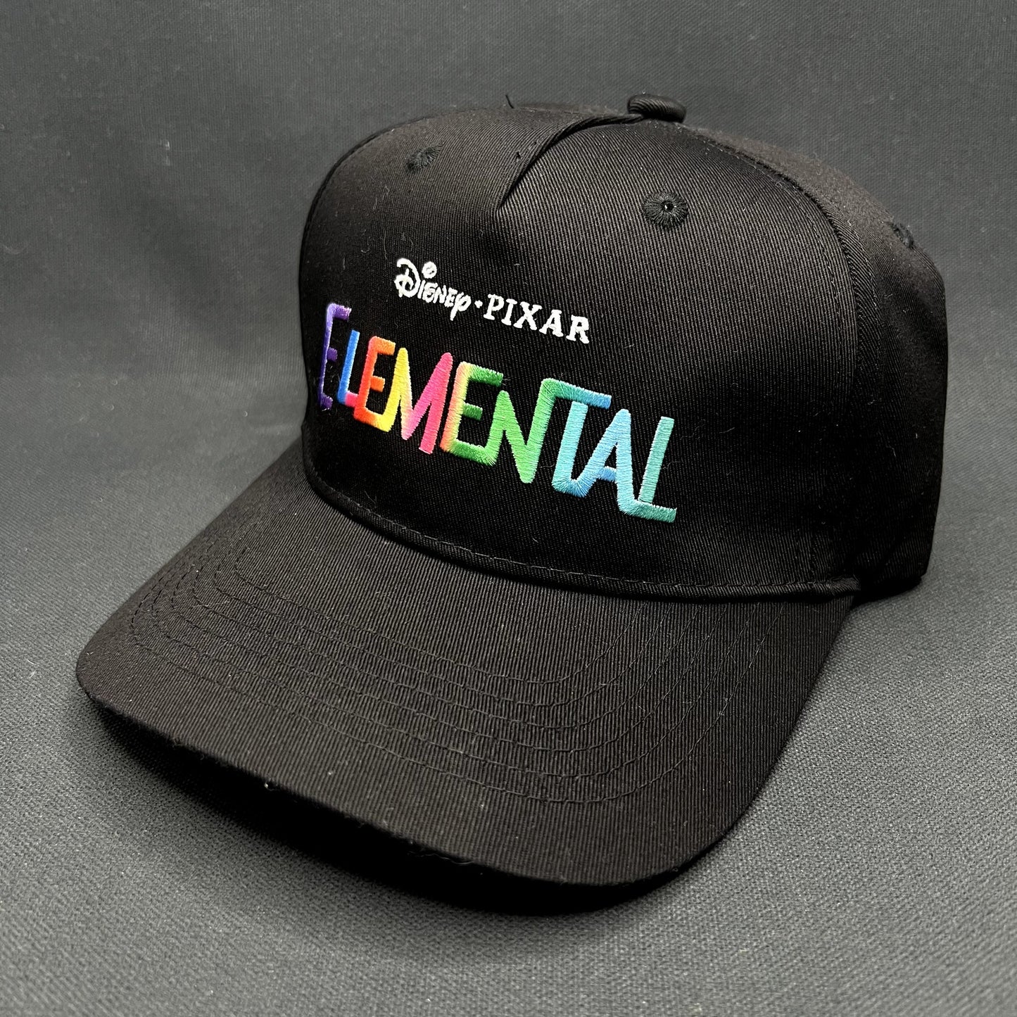 Disney Pixar Elemental Movie Promo Strapback Hat Black