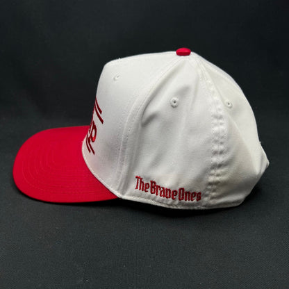 Trump 2024 Snapback Hat Red White Campaign Style Cap Adjustable