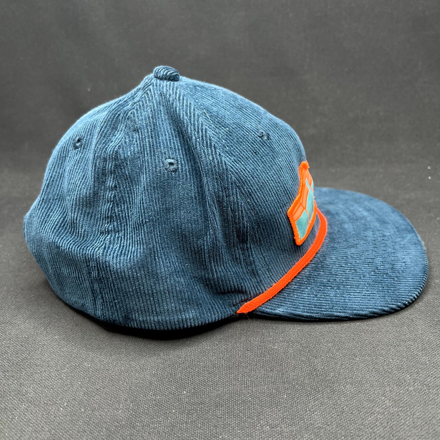 Sendero Provisions Co Corduroy Snapback Hat Blue Orange Rope Cap