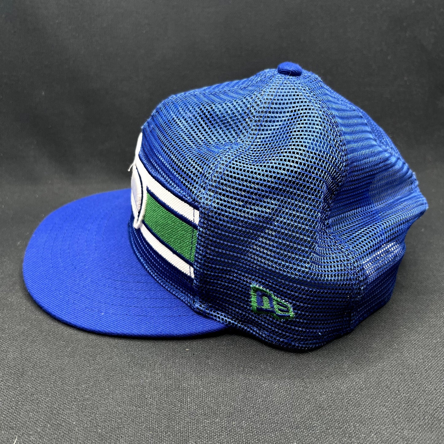 Seattle Seahawks New Era All Mesh Trucker Snapback Hat NFL Blue Green