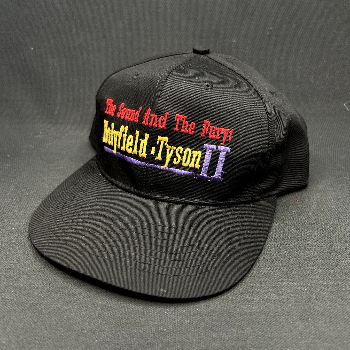 Vintage 1997 Holyfield Tyson II The Sound And The Fury Snapback Hat Boxing MGM