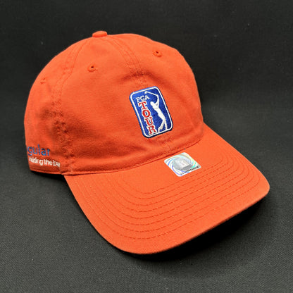 Vintage PGA Tour The Game Strapback Hat Red Golf Adjustable Official Licensed