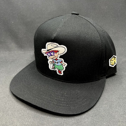 Custom Arriba La Mayiza Rugrats Style Snapback Hat Yupoong Black
