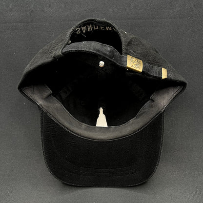 Vintage 1990s Sandeman Port Wine Strapback Hat KC Caps Black Dad Cap Portugal