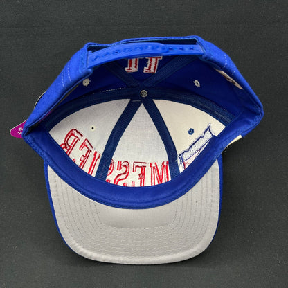 Vintage New York Rangers Starter Tri-Power Snapback Hat Script NHL Wool