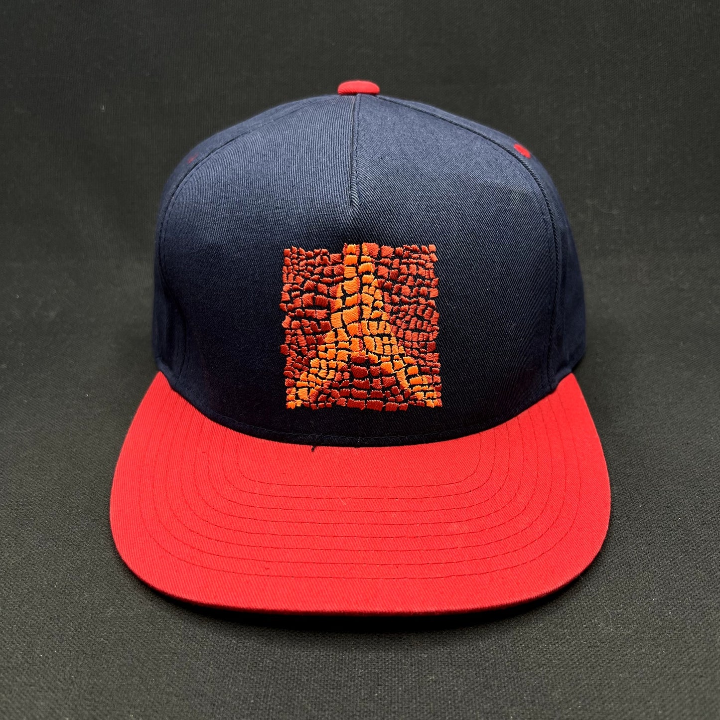 Atomic Skis Eiffel Tower Mosaic Snapback Hat Yupoong Classics Navy Red Ski
