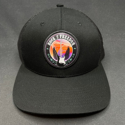 In-N-Out Burger Rock 2 Freedom Trucker Hat Black Snapback