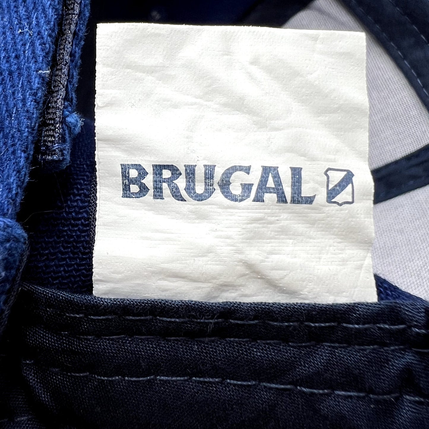 Vintage Brugal Rum Strapback Hat Blue Embroidered Liquor Promo Cap