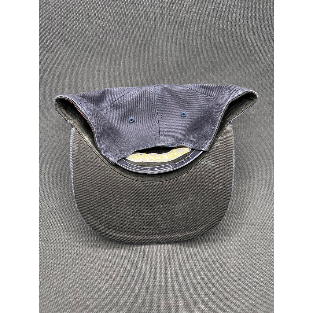 Vintage “Central Skid Row” Denim Snapback Hat 1990s OTTO Cap Yellow Script Logo