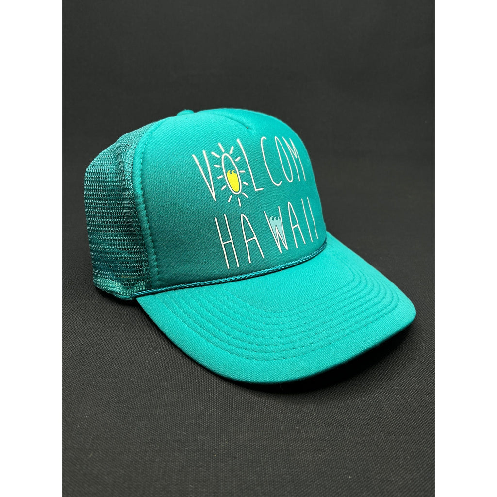 Volcom Hawaii Teal Mesh Trucker Hat – Otto Collection Snapback