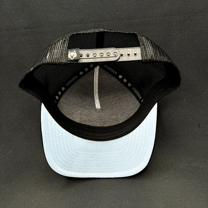 Greyson Clothiers Cross Arrows Wolf Trucker Snapback Hat Black Golf Cap