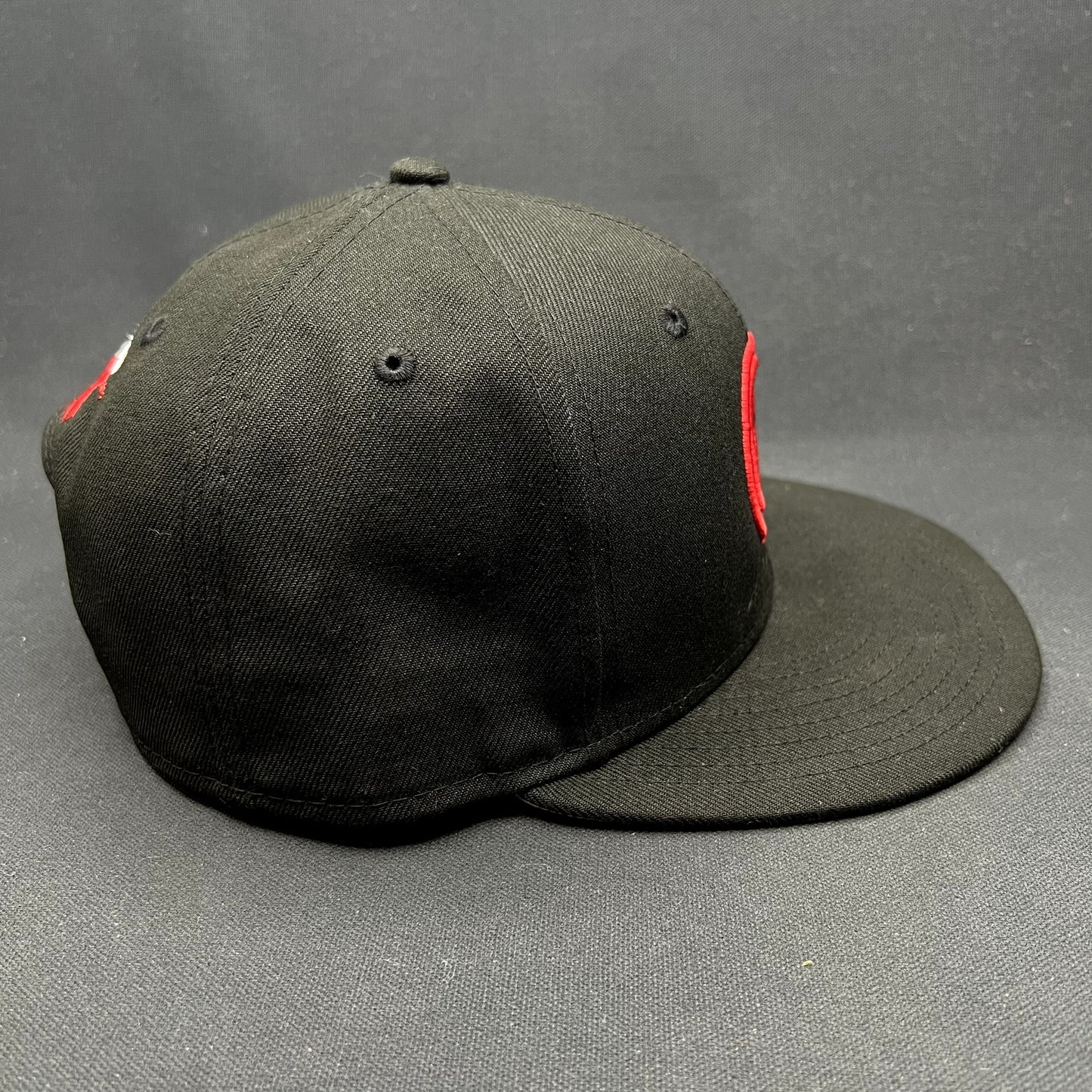 Background Vibez DJ Sets New Era 9FIFTY Snapback Hat Black Red