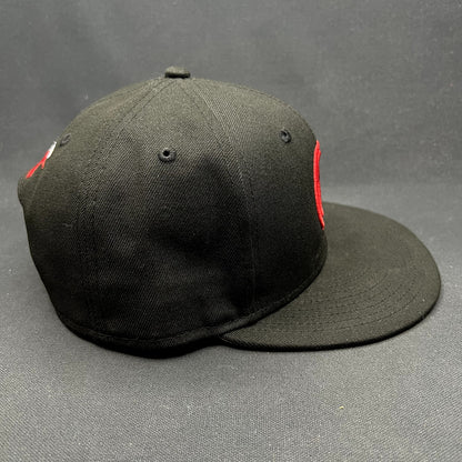 Background Vibez DJ Sets New Era 9FIFTY Snapback Hat Black Red