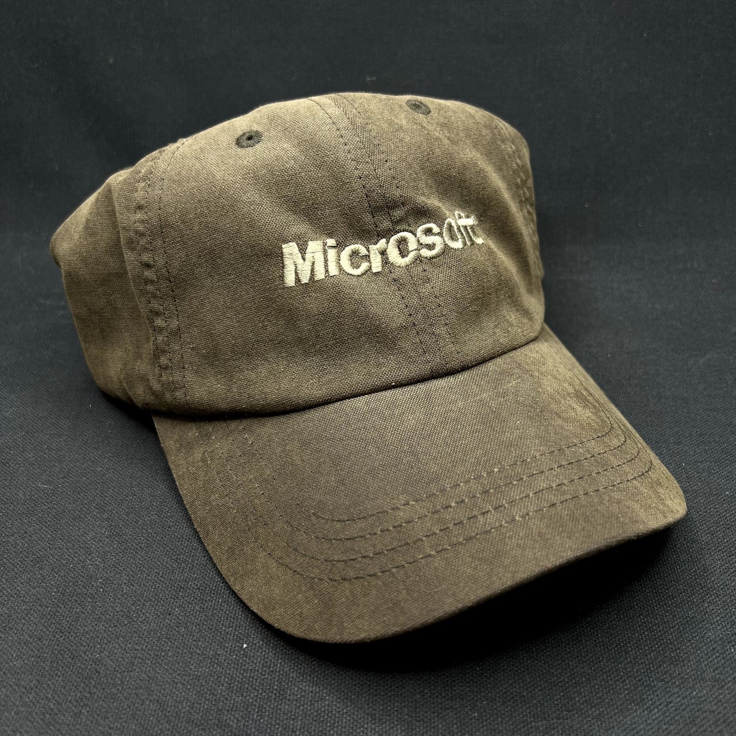Vintage Microsoft Strapback Hat Port Authority Tech Company Cap