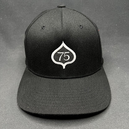 2022 Aspen 75th Anniversary Celebration Snapback Hat Black Yupoong 110
