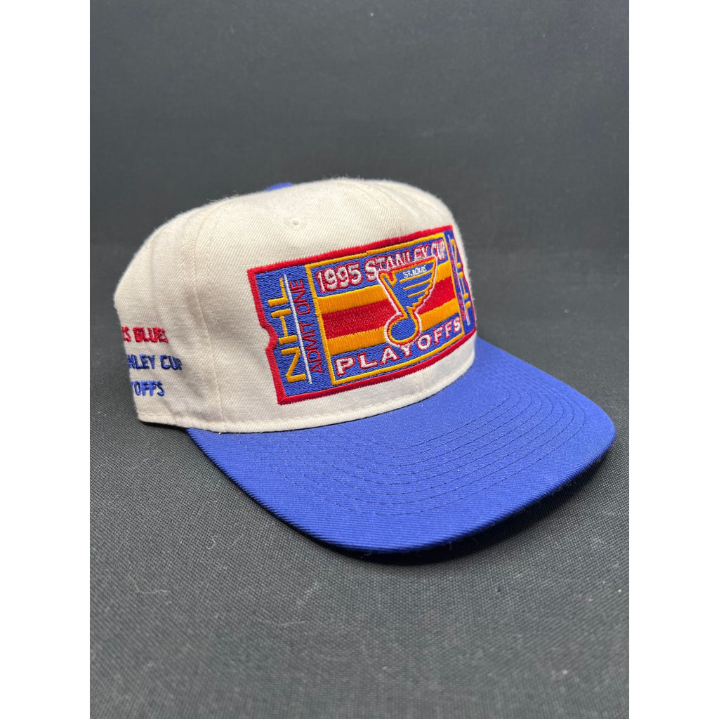 Extremely Rare 1995 St. Louis Blues Stanley Cup Playoffs “Admit One Ticket” Hat