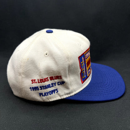 Vintage 1995 St Louis Blues Stanley Cup Playoffs Snapback Hat NHL