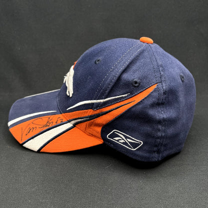 Denver Broncos Reebok Sideline Hat Signed Vance Johnson #82