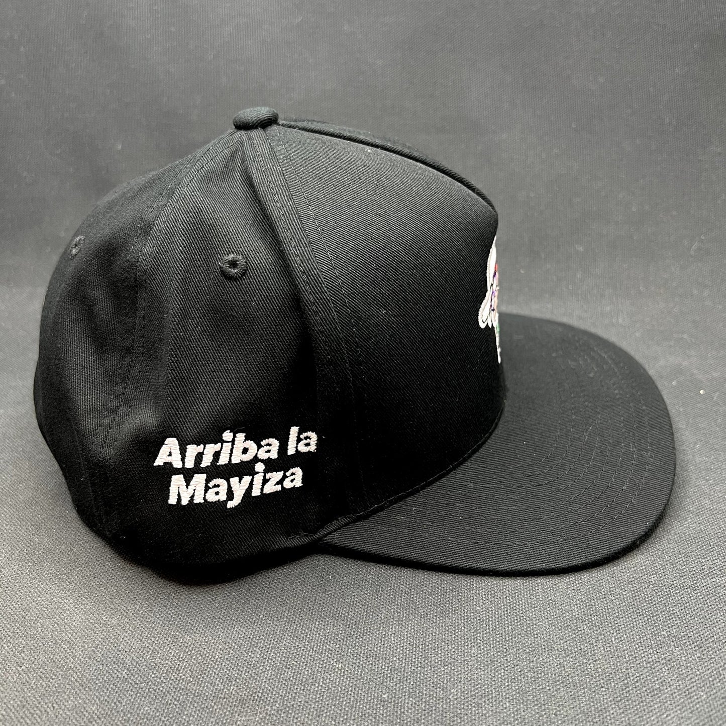 Custom Arriba La Mayiza Rugrats Style Snapback Hat Yupoong Black