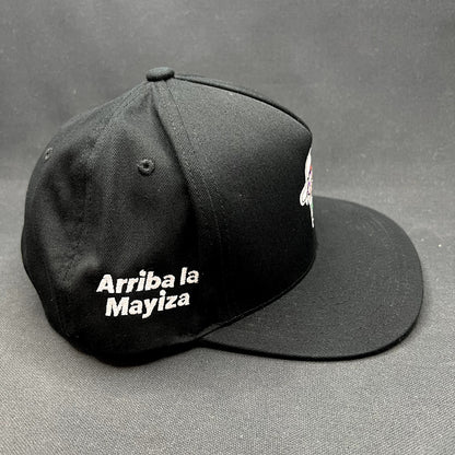 Custom Arriba La Mayiza Rugrats Style Snapback Hat Yupoong Black