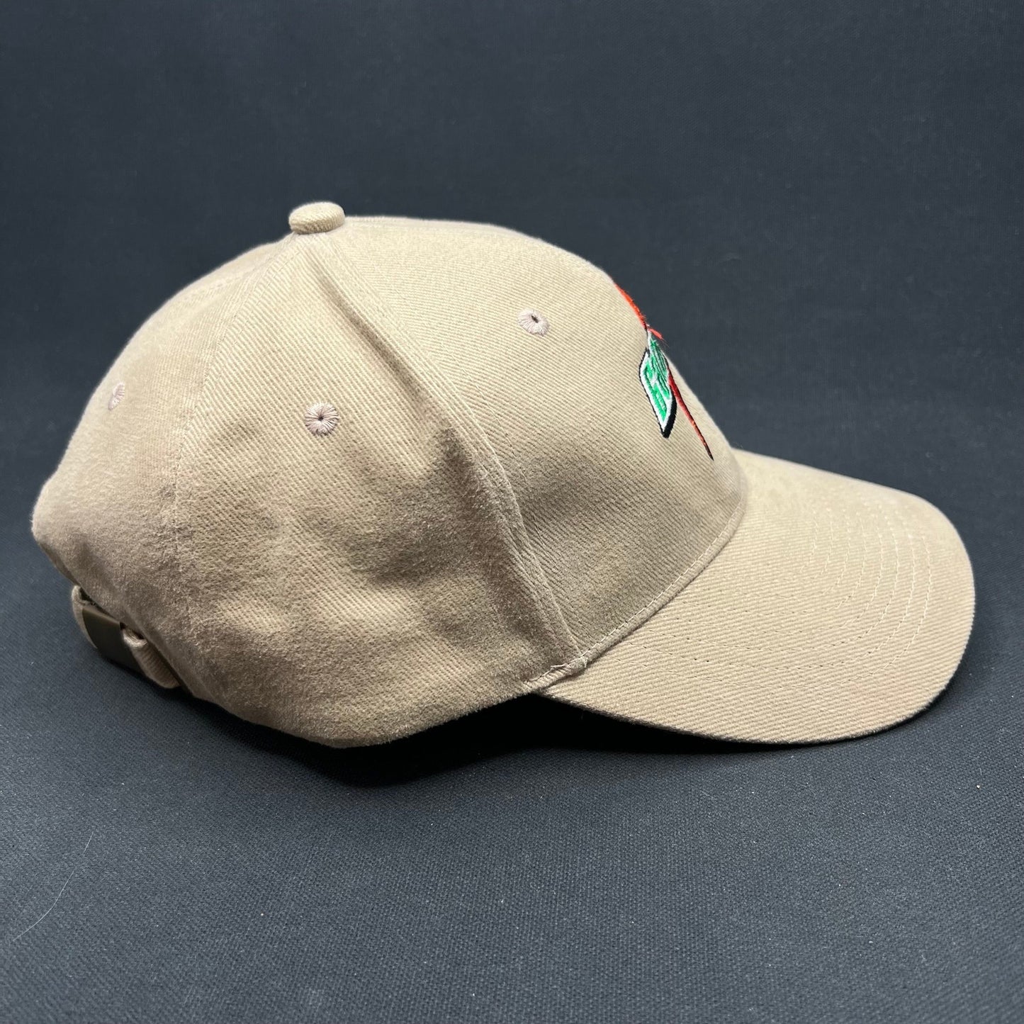 Vintage Gatorade Lightning Logo Strapback Hat Cap America Beige