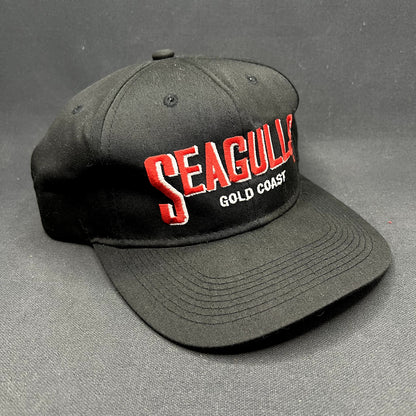 Vintage Gold Coast Seagulls NRL Snapback Hat Black Made in Korea