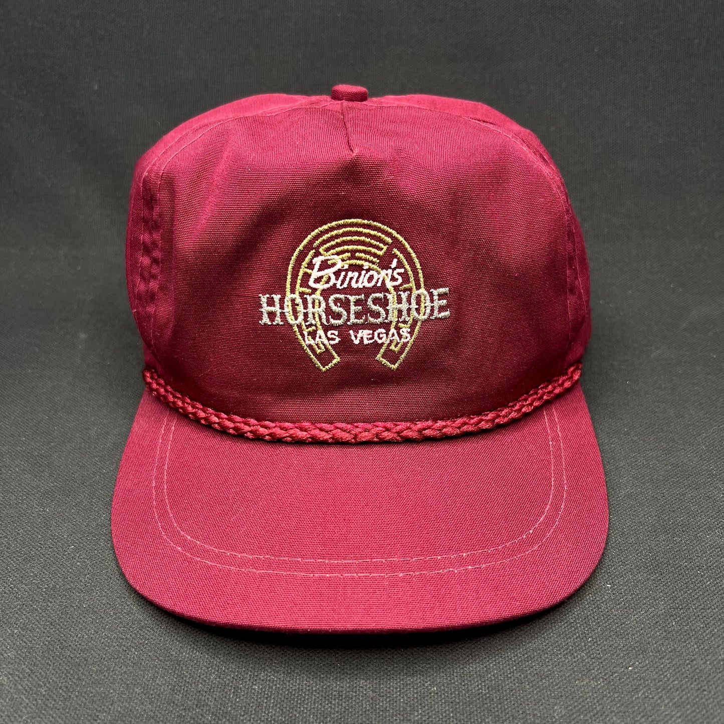 Vintage Binion’s Horseshoe Las Vegas Strapback Hat Casino