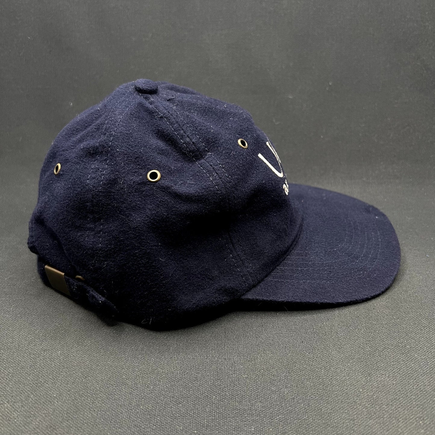 Vintage UGG Australia Strapback Hat Navy Blue Embroidered Logo Cotton Adjustable