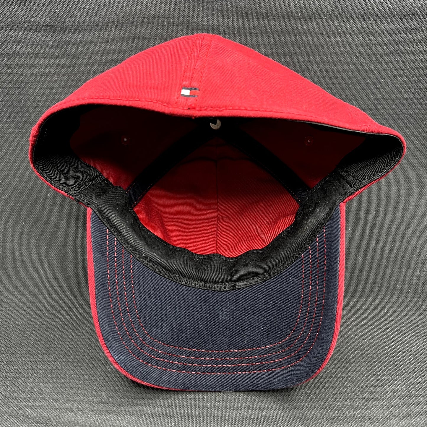 Tommy Hilfiger 1985 EST Red Flex Fit Hat L XL Fitted Cap