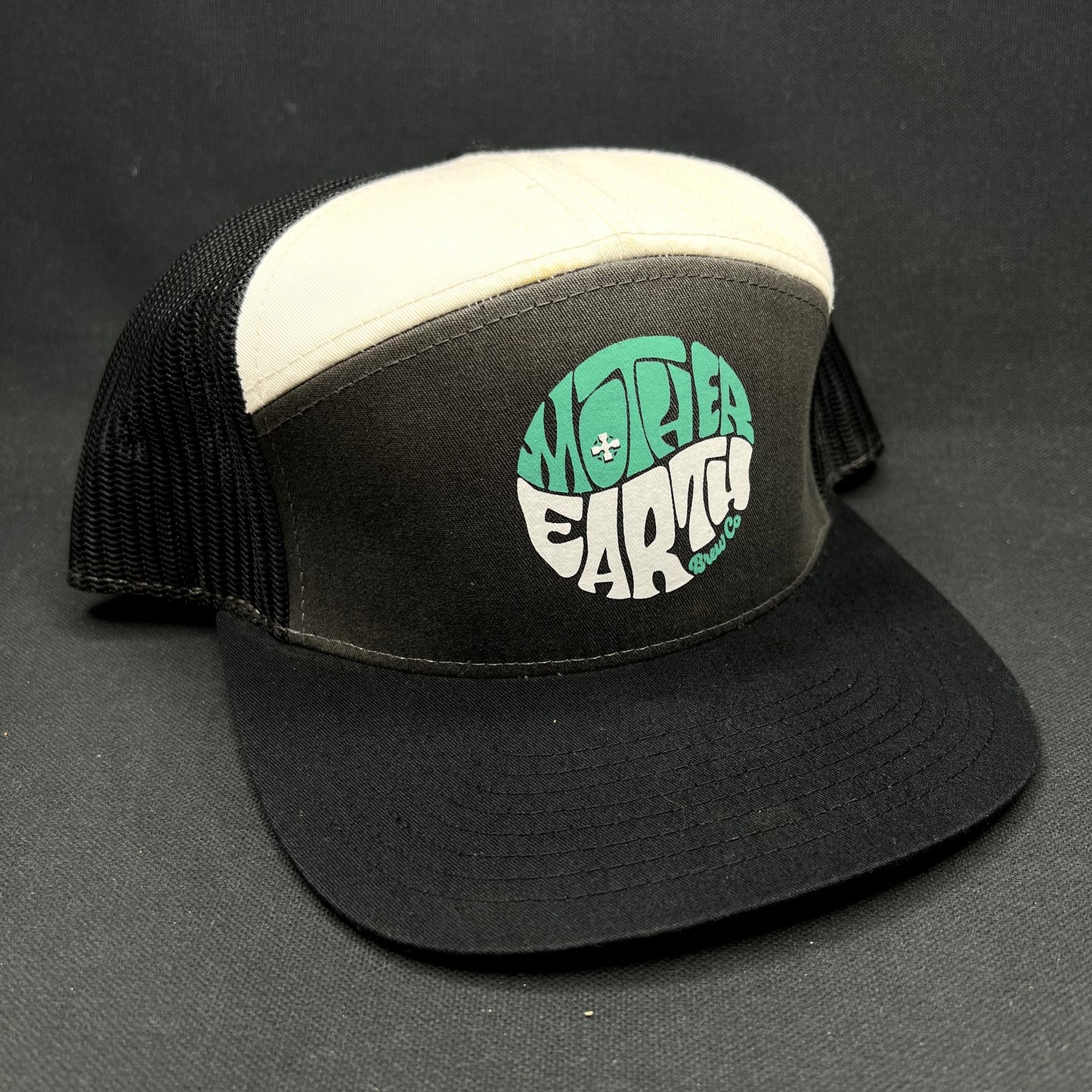 Mother Earth Brew Co Richardson Snapback Trucker Hat Black White