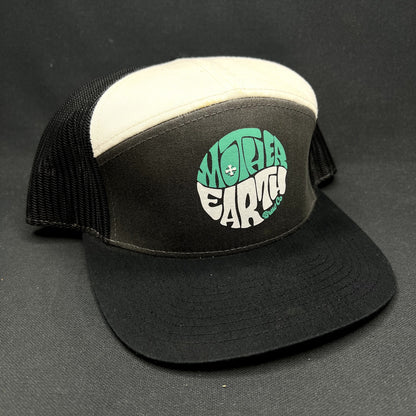 Mother Earth Brew Co Richardson Snapback Trucker Hat Black White