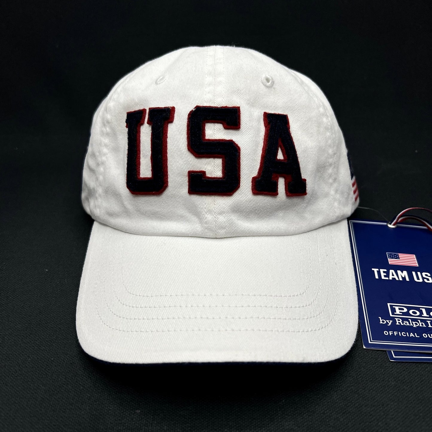 Polo Ralph Lauren Team USA Strapback Hat Olympics White NWT