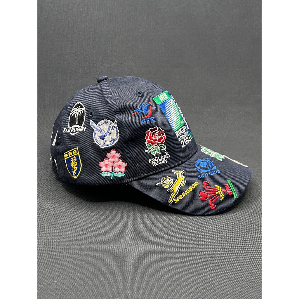 2003 Rugby World Cup Multi-Logo Embroidered Strapback Hat Australia