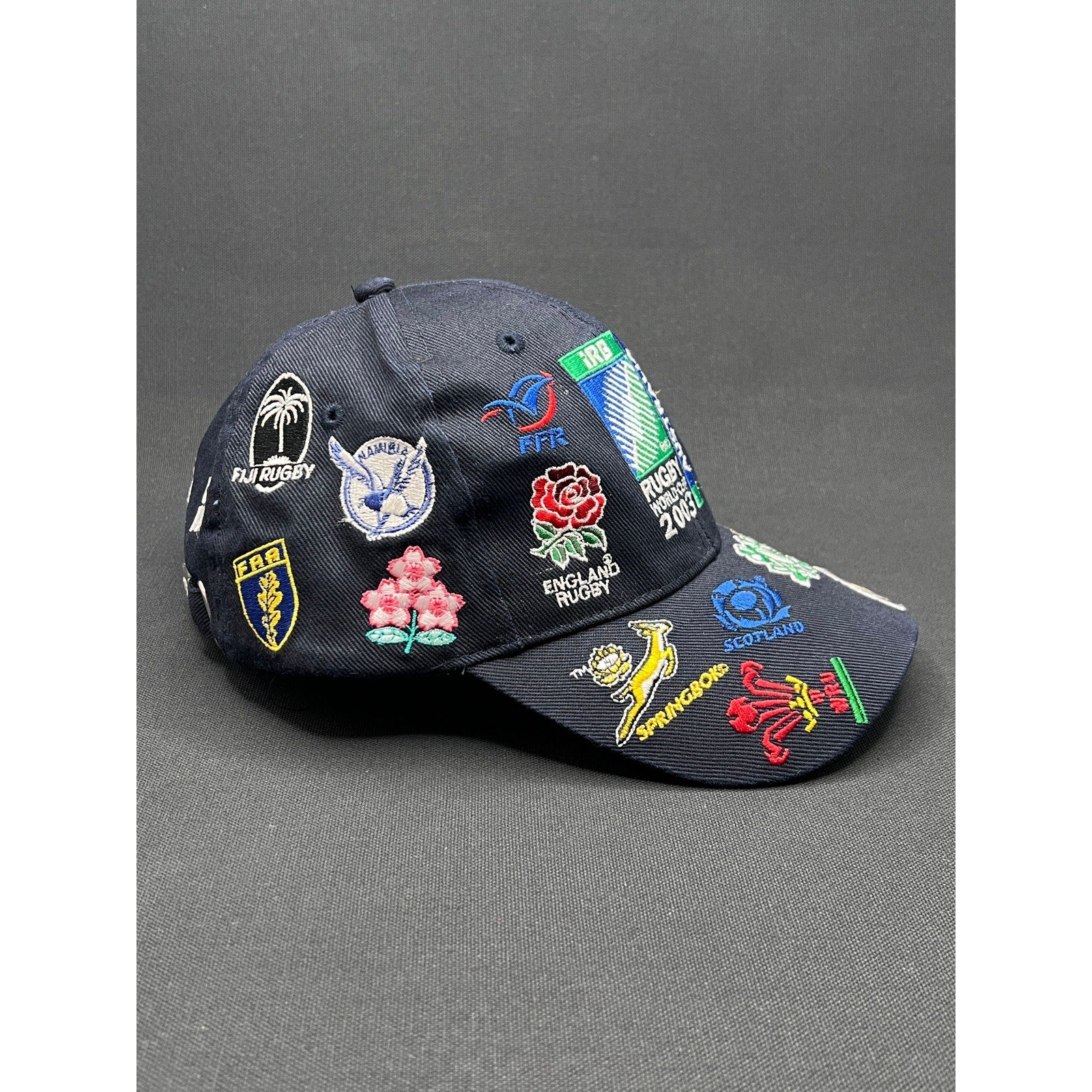 2003 Rugby World Cup Multi-Logo Embroidered Strapback Hat Australia