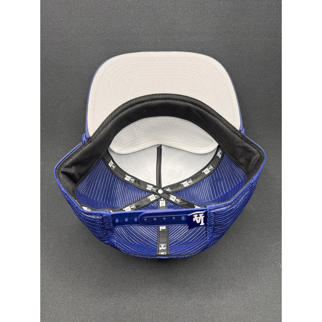 Los Angeles Dodgers Trucker Hat – New Era Mesh Snapback (Classic Satin Front Panel)