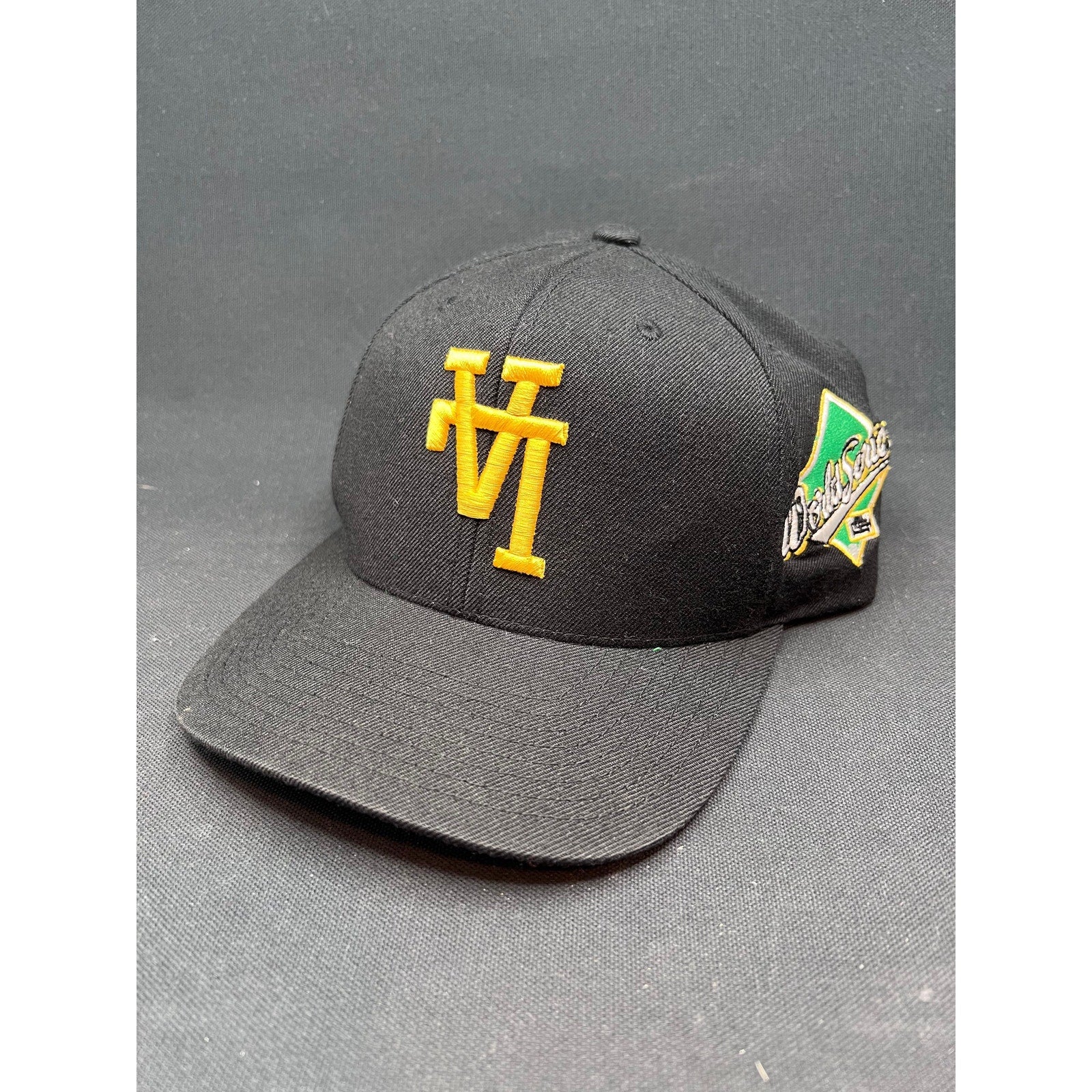 Mid 2000s LA Dodgers Prevail World Series Snapback – Black & Gold Logo Baseball Hat