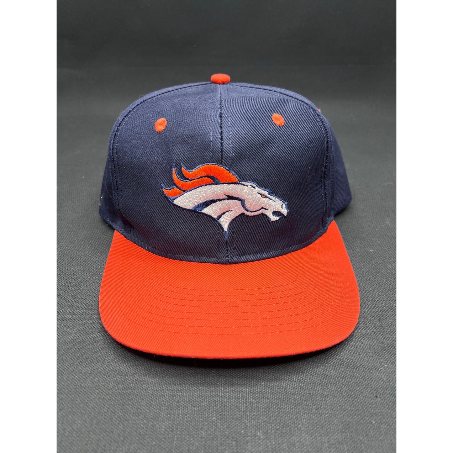 Vintage Denver Broncos Logo Athletic Snapback – Navy & Orange NFL Licensed Hat