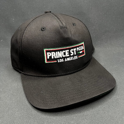 Prince St Pizza Los Angeles Snapback Hat Cobra Cap Black