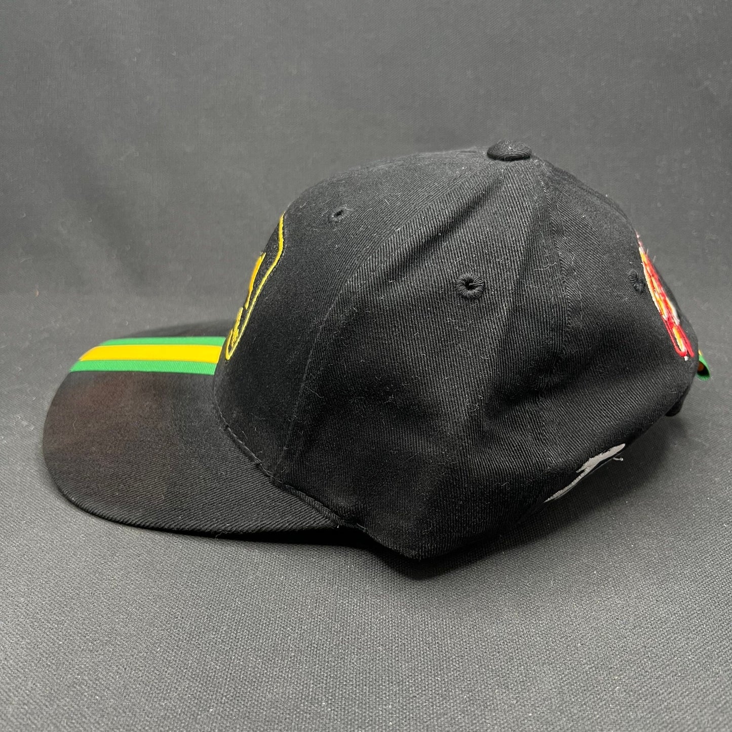 Vintage John Deere NASCAR Strapback Hat Black Track Gear Racing