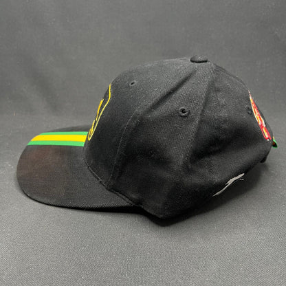 Vintage John Deere NASCAR Strapback Hat Black Track Gear Racing