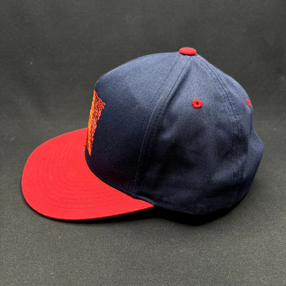 Atomic Skis Eiffel Tower Mosaic Snapback Hat Yupoong Classics Navy Red Ski