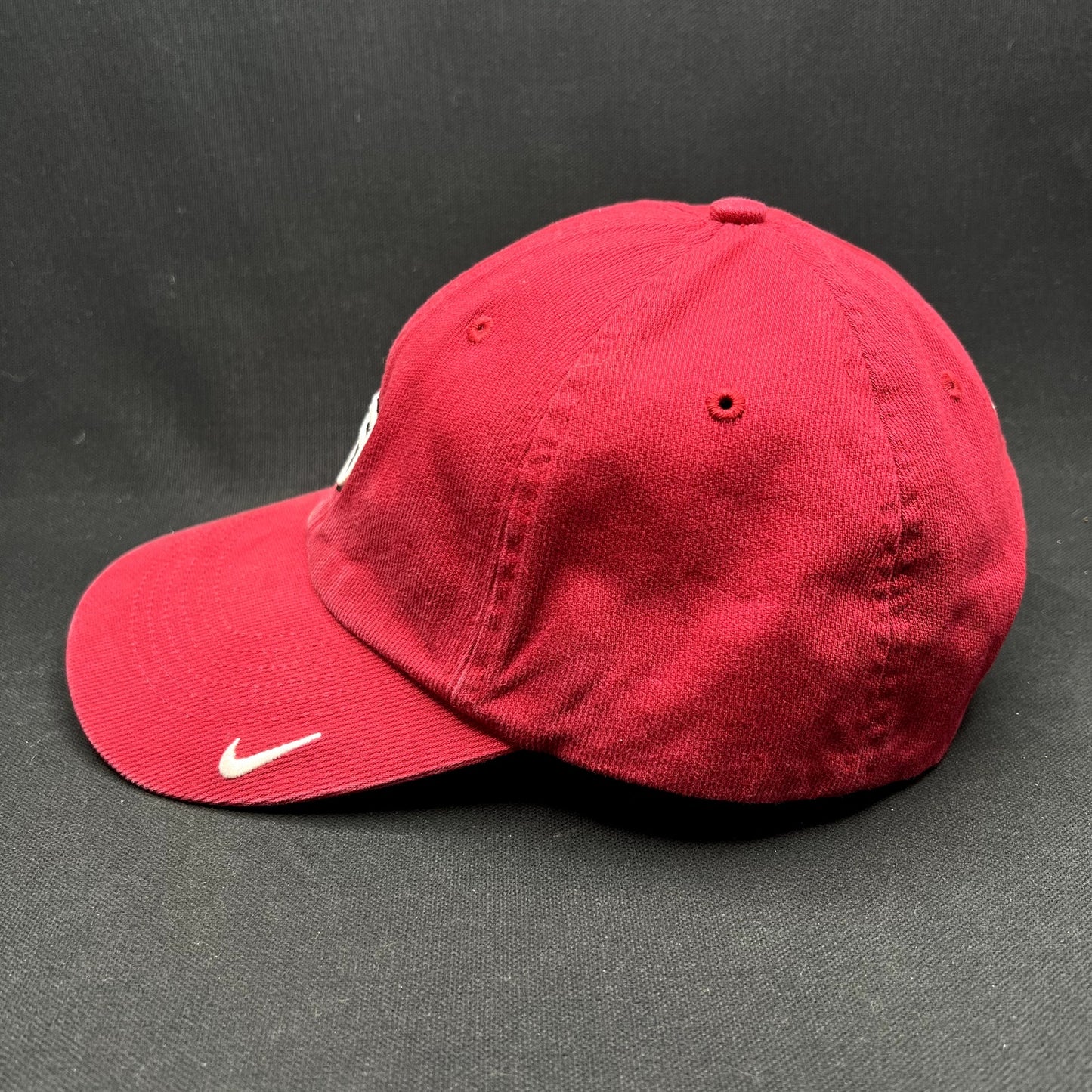 Y2K Volcom Stone Logo Brown Flexfit Skate Surf Hat S/M