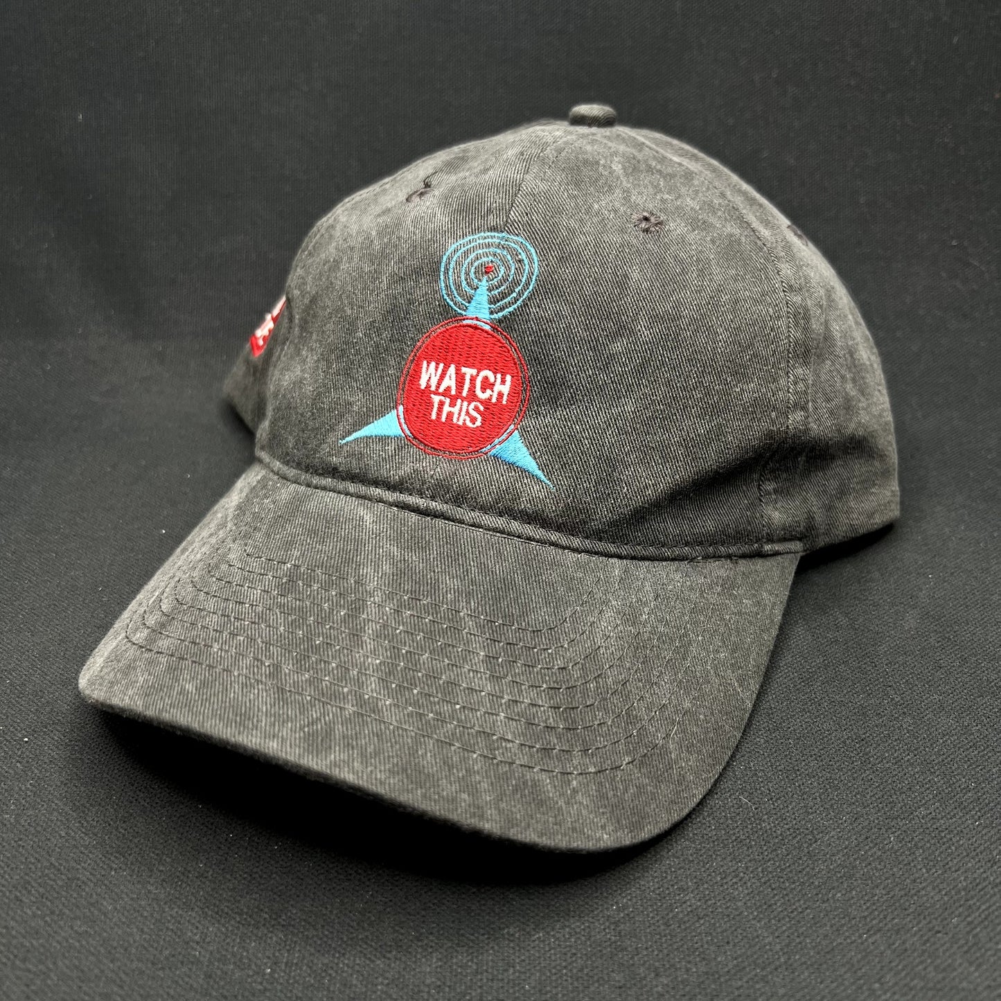 Vintage Watch This TV Guide Promo Strapback Hat KC Caps Gray Cap