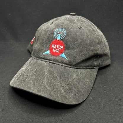 Vintage Watch This TV Guide Promo Strapback Hat KC Caps Gray Cap