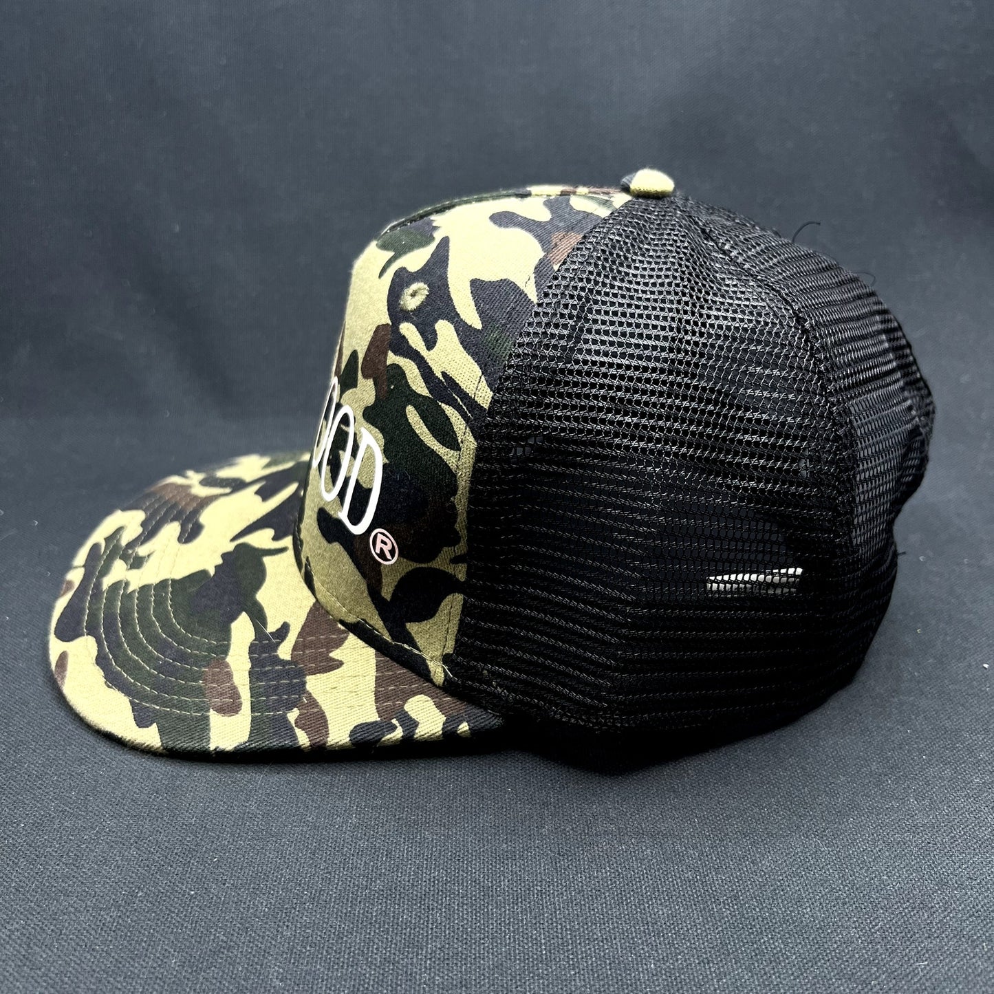 ATLWOOD Camo Mesh Trucker SnapBack Hat Streetwear Skate Style