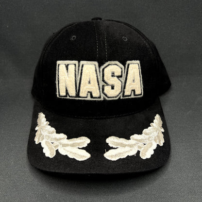 Vintage NASA American Needle Strapback Hat Black Embroidered Logo Cap