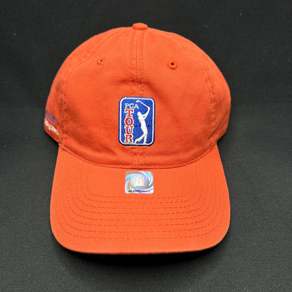 Vintage PGA Tour The Game Strapback Hat Red Golf Adjustable Official Licensed