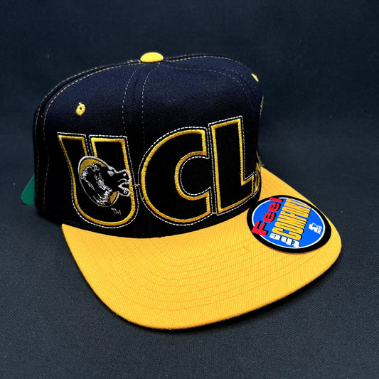 Vintage UCLA Bruins Oversized Logo Flex Fit Hat Starter Team Comfort S/M