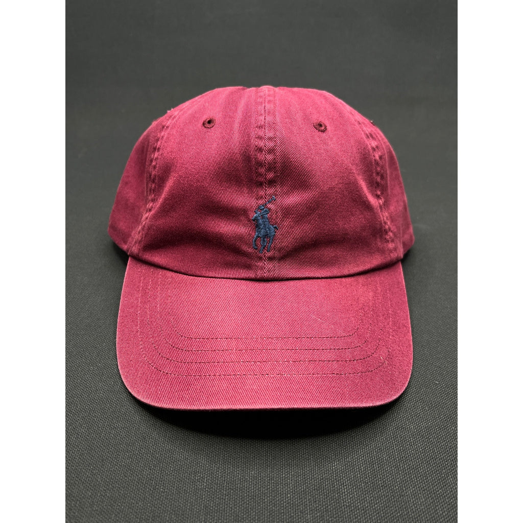 Polo Ralph Lauren Burgundy Washed Dad Hat – Adjustable Cotton Cap